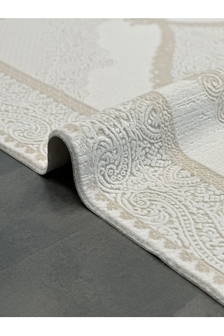 Woolen Halı Palace Modern Akrilik Halı 4852 Bej Renkli