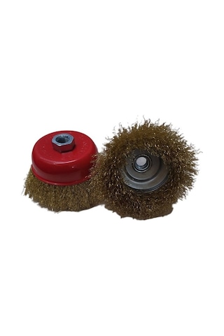 Strong Dalga Telli Saçaklı Çanak Tel Fırça 100 Mm