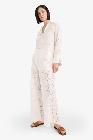 Defacto Regular Fit Brode Plaj Pantolonu-fall İn Love E4711ax25smwt16 Beyaz