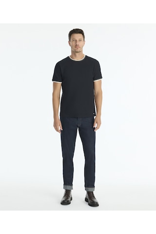 Yargıcı Regular Bisiklet Yaka Kısa Kol T-shirt 25kets9002x 001 SIYAH