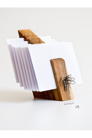 Dekoratif Ahşap Mektup Ve Kartvizitlik - Şık Ofis Hediyesi