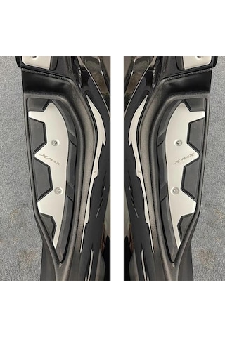 Xmax Techmax 250/300 2018-2022 Basamak Alt Uzun Paspas Seti Sağ Sol Set Silver Gümüş Gri