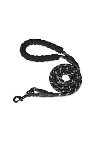 Reflektörlü Köpek Tasması Siyah 130 CM