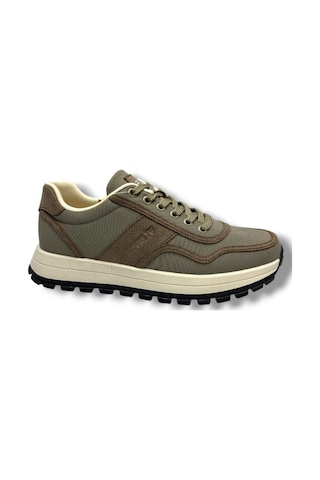 Ryt 26ym Med-26 Keten Anatomik Taban Erkek Sneaker Zeytin Bej Yeşil