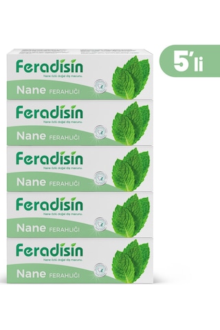 Gimdes Helal Sertifikalı Nane Ferahlığı Diş Macunu 5 Li Set
