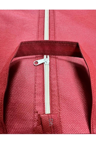 Jokey Ambalaj Fermuarlı Dolapiçi Gamboç Kıyafet,takım Elbise,abiye Ve Gelinlik Kılıfı 60x180cm Kırmızı