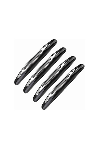 Kosona 4 Adet Siyah Araba Kapısı Koruması - Dayanıklı Plastik, Çizik Ve Çarpma Koruyucu, Kolay Kurulum