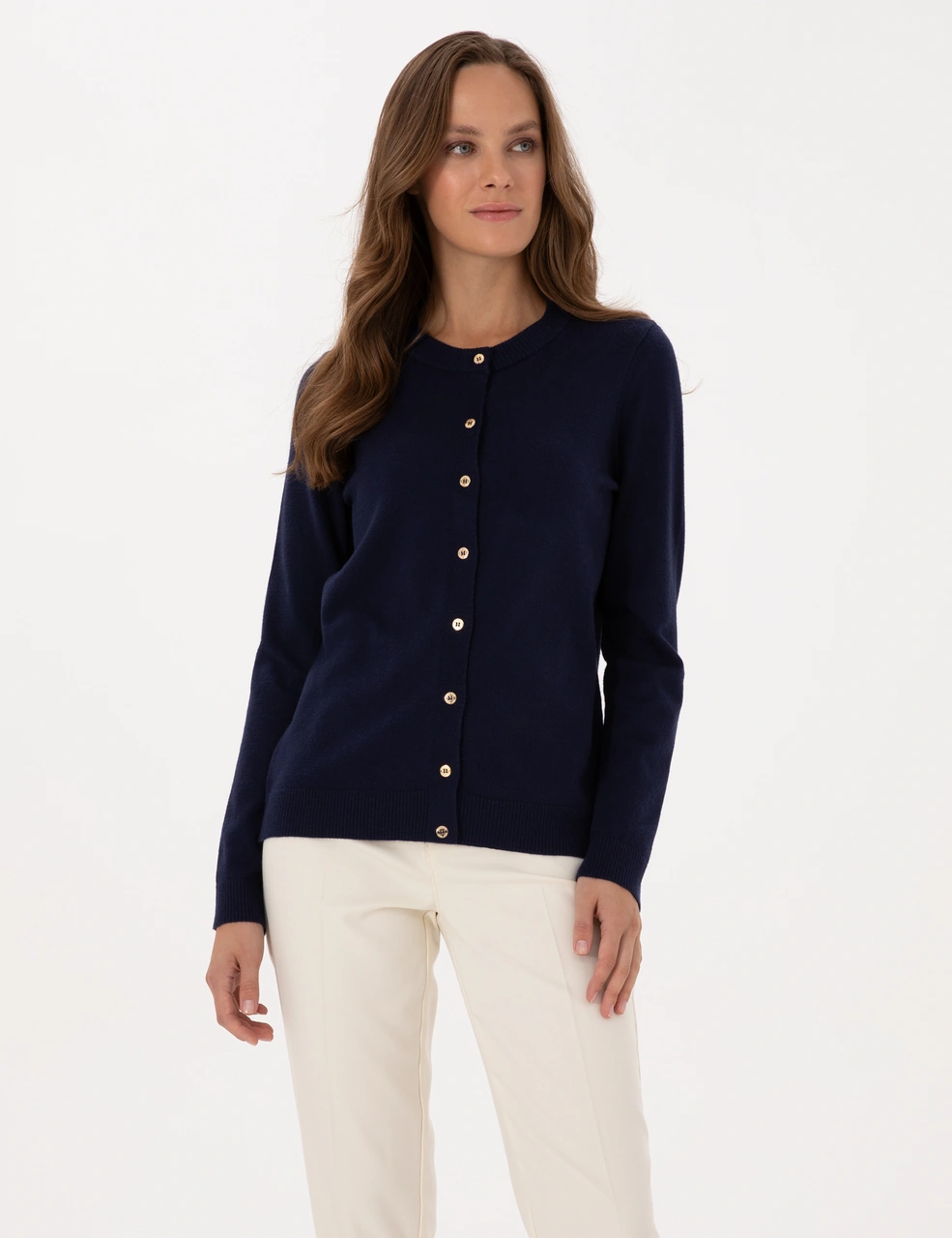 Pierre Cardin Kadın Lacivert Hırka Triko 50316337-vr033 Lacivert