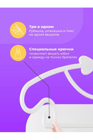 Birdhouse Çocuklar İçin Plastik Giysi Askıları, 20'li Set. 169890237 Beyaz