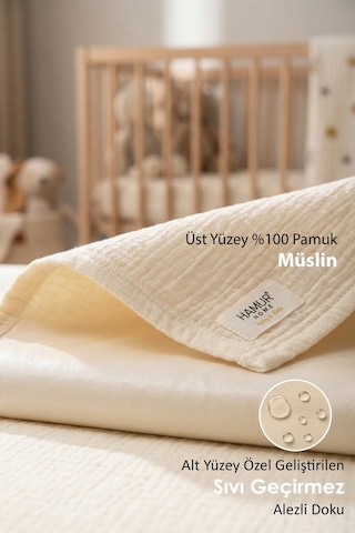 Müslin %100 Pamuk Emici Sıvı Geçirmez Bebek Çocuk Banyo Klozet Lazımlık Tuvalet Eğitim Pedi
