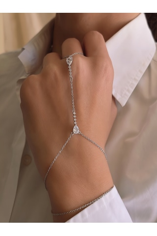Damla Model Gümüş Renkli Şahmeran