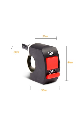 Motosiklet Açma Kapama Düğmesi 3 Kablolu On Off Switch Çok Amaçlı