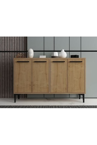 Revo Konsol Tv Sehpası Tv Ünitesi Modern Tasarım-meşe