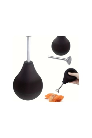 Elmpaly Büyük 7.57 Oz Metal Islak Keçeleme Spreyi - Elle Çalışan Pil Gerekmez Siyah