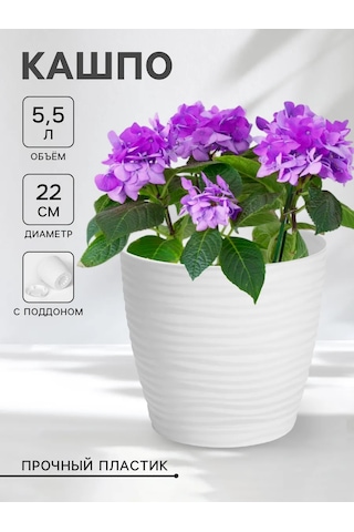 Idea Dünya Desenli 5,5 Litre Altlıklı Çiçek Saksısı" 147309698