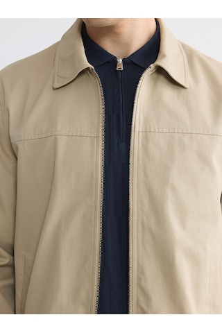 Lcwaıkıkı Classic Bej Regular Fit Gömlek Yaka Erkek Ceket