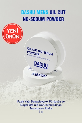 Dashu Mens Oil Cut No Sebum Powder Beyaz