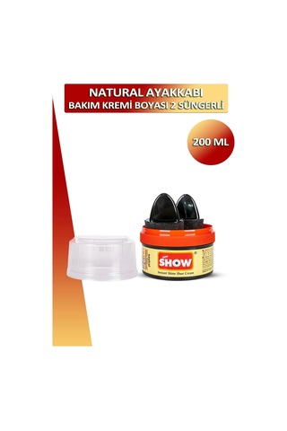 Show Ayakkabı Bakım Kremi Boyası 2 Süngerli 200 Ml 001