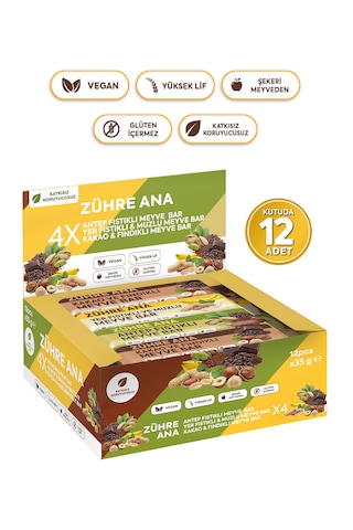 Meyve Bar Deneme Paketi 35 Gr X 12 Adet 3 Çeşit
