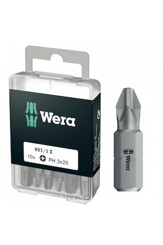 Wera 851/1 Z Yıldız Bits Uç 25mm Ph3 10 Adet 05072402001