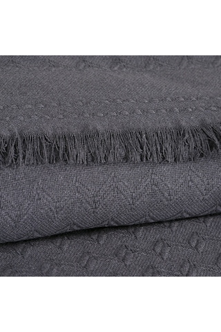 Schafer Home Zuma Çift Kişilik Pike 200x220 Cm-antrasit Antrasit