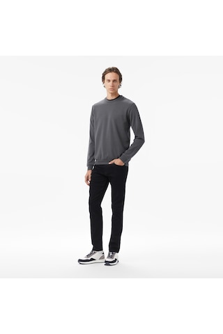 Nautica Erkek Gri Classic Fit Sweatshirt Düz K57090t Gri