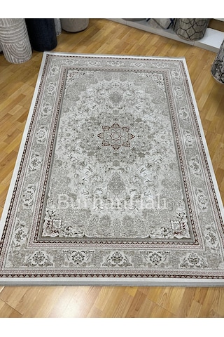 Optima Halı İsfahan Serisi Salon Oturma Odası Halısı 160x230 Taba Gri Taba