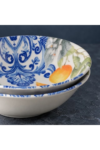 Güral 2 Parça Portakal Detaylı 23 Cm Salata Kasesi 55501 Diğer