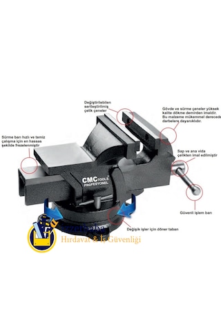 Cmc Tools Pro 150 Mm 6" Dönerli Mengene