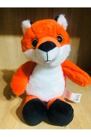 Sevimli Tilki Peluş 25 Cm Yumuşak Oyuncak Peluş Tilki Turuncu