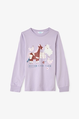 Penti Kız Çocuk Yoyo Oyun Desenli Pamuklu 2li Pijama Takımı Çok Renkli