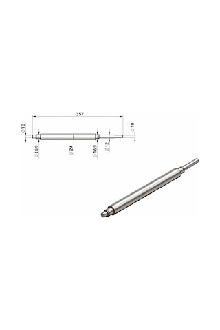 Osimo 40 Cm Hamur Açma Üst Merdane Mili Eksantrik