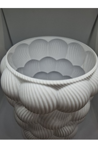 Bubble Vazo - 16 Cm Beyaz