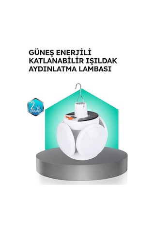 Northcity Katlanabilir Solar Led Lamba - Taşınabilir, Ip65 Su Geçirmez, 45 Led, 2400mah