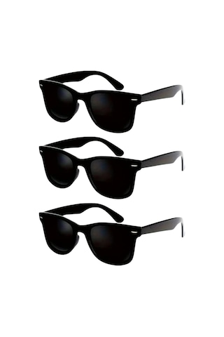 Vos Versa Siyah Unisex 3lü Güneş Gözlüğü Vvg011003 Siyah
