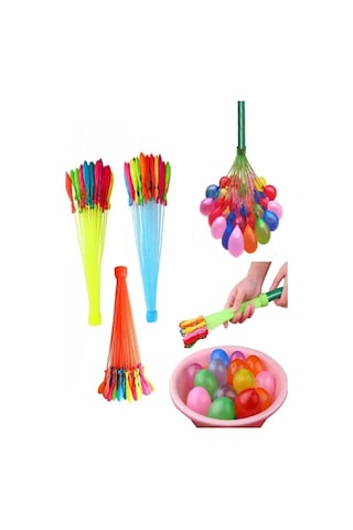 Mucit Home 111 Adet Su Balonu Ve Su Balon Sihirbazı Doldurma Aparatı Çok Renkli
