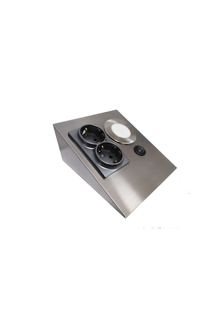 Dolap Tezgah Altı Paslanmaz Metal Inox Led Spot Aydınlatmalı P