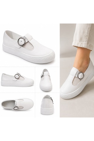 N Napa Shoe Np.7810.beyaz.deri Ayakkabı