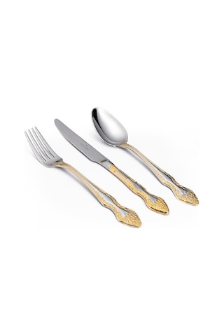 Maxx Doria Vienna G Decorated 6 Kişilik 42 Parça Çatal Kaşık Bıçak Takımı Pa1067 Gold