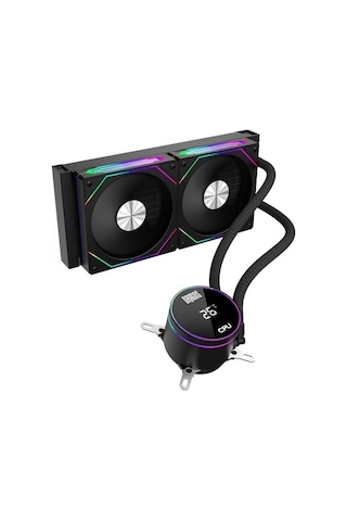 Dragos Frostbite 240 Black Intel&amd 240mm Isı Göstergeli Argb Sıvı Soğutucu