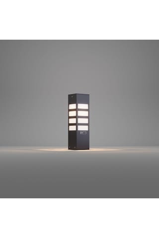 Vilorita Alüminyum Bahçe Aydınlatması Bollard Pleksi Difüzörlü Modern Yürüyüş Yolu Lambası, 3000k Işık, Elektrostatik Toz Boyalı Dış Mekan Aydınlatma Direği Sku: Smgstk7babdb1fb9
