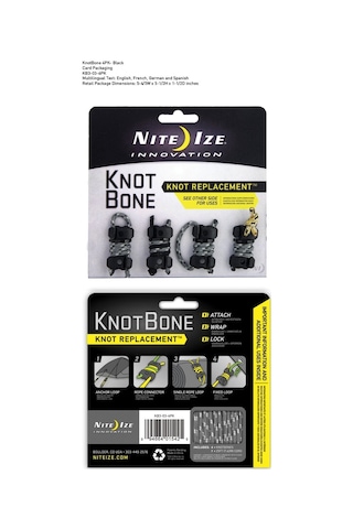 Nite-ize Knotbone No3 4pack With Cord Çok Renkli