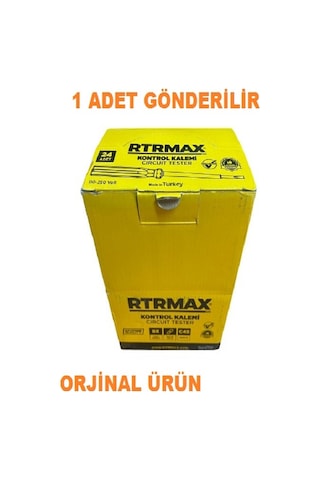 Rtrmax Kontrol Kalemi Çelik Uçlu Uzun Ömürlü Teflon Bant İle