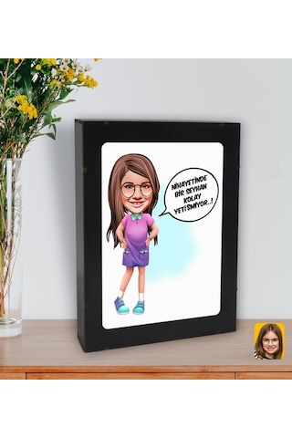 Kişiye Özel Isimli Kız Çocuk Kolay Yetişmiyor Karikatürlü Led Işı (508470758)