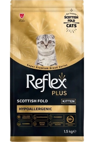 Reflex Plus Scottish Fold Hypoallergenic Tavuklu Yavru Kedi Maması 1.5 Kg