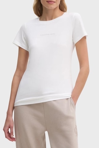 Calvin Klein Bayan T Shirt J20j224990 Yaf Beyaz Beyaz