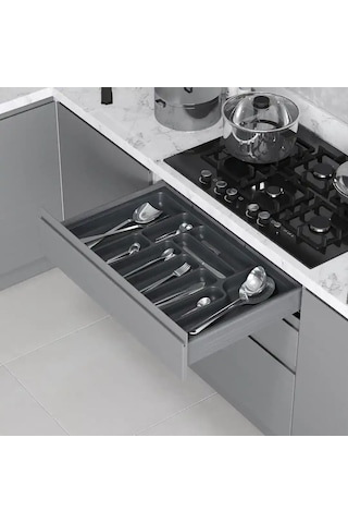 Starax 80 Cm Antrasit Plastik Kaşıklık 10 Gözlü 74x49 Cm S-2289-ap Çok Renkli