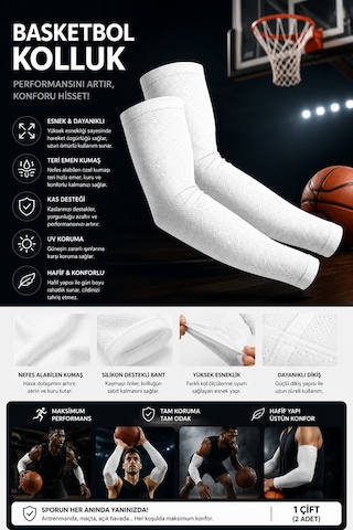 Voltrike Beyaz Basketbol Kolluğu Örme