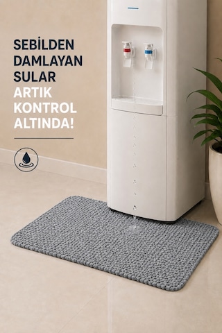 Su Emici Sebil Önü Matı Halı Gri