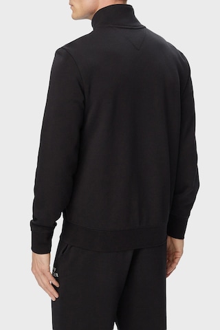 Tommy Hilfiger Logolu % 100 Pamuk Dik Yaka Fermuarlı Sweat Erkek Sweat Mw0mw43219 Bds Siyah